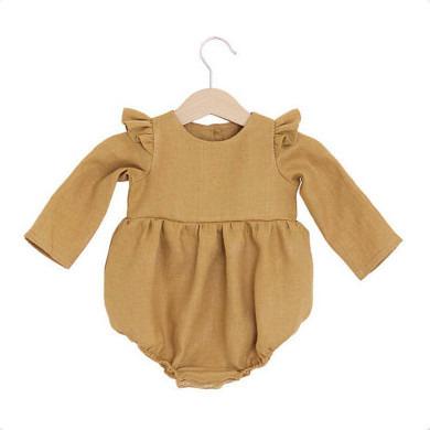 China Lovely Baby Newest Baby Clothes Baby Romper Pure Cotton Long Sleeve Cute Crawling Suit and Canvas Onesie For Kids for sale