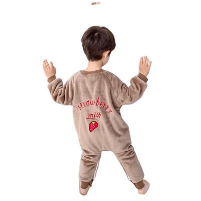 China Latest Lovely Children's High Quality Fruit Printed Lovely Soft Cotton Pajamas Babies Multicolor Available Baby Nightgown for sale