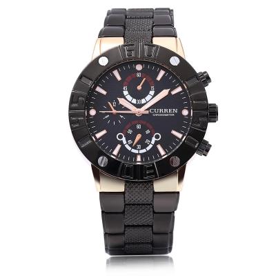 China CURREN 8006 Chronograph Mens Watches Brand Men's Steel Sports Full Top Luxury Military Men's Wristwatches Watch Waterproof for sale