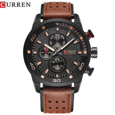 China Relogio Masculino reloj hombre waterproof clock mens wristwatches quartz-watch luxury men's date brand CURREN 8250 automatic stylish men's watch for sale