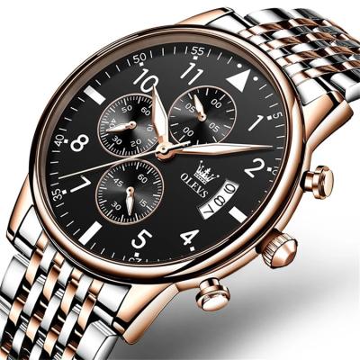 China OLEVS 2869 day/date watches hot-selling watches 2022 luminous waterproof men's quartz multi-function chronograph watches wholesale for sale