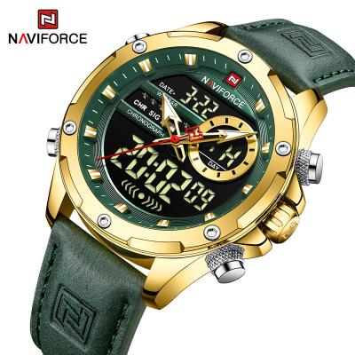 China Auto Date Naviforce 9208 Military Watches For Men Sports Chronograph Alarm Quartz Clock Digital Luxury Waterproof 2022 Male Wristwatch for sale