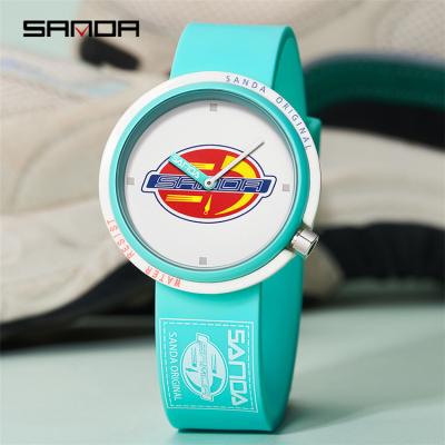 China Simple Water Resistant SANDA 3202 Fashion Quartz Watch Men Women Watches For Teenager Waterproof Casual Wristwatch Female Clock Relogio Feminino for sale