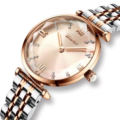 China Biden waterproof 0173 ladies fashion simple watch high quality quartz strap 30m waterproof stainless steel elegant gift for ladies for sale