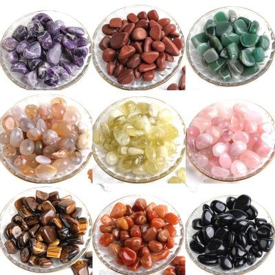 China Wholesale Natural Feng Shui Crystal Amethyst Rose Quartz Gravel Tumbled Chips Mineral Specimen Reiki Decor Stone Home Crafts for sale