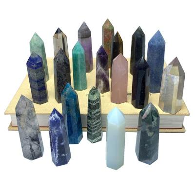 China China Crystal Point Wand Reiki Healing Tower Natural Energy Ore Stones Crafts Decoration Polished Home Wholesale for sale