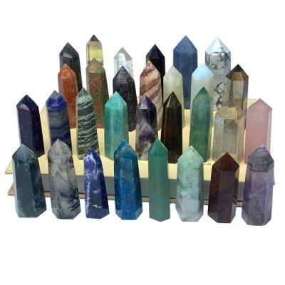 China Wholesale Home Feng Shui Point Magic Wand Reiki Healing Tower Energy Ore Crafts Decoration Craft Mineral Polished Natural Stones Crystal for sale