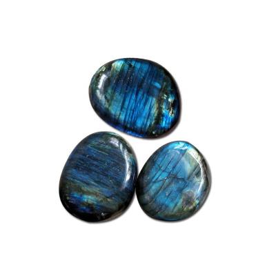 China Wholesale Natural China Labradorite Moonstone Palm Tumbled Stones Ornament Random Freeform Specimen Mineral Healing Gift for sale