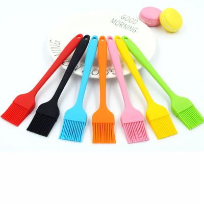 China Viable Silicone Heat Resistant Stick Non Basting Brush BBQ Grill and Kitchen Pastry Oil Baking Brushes for Pastries Cakes Meat Baste for sale