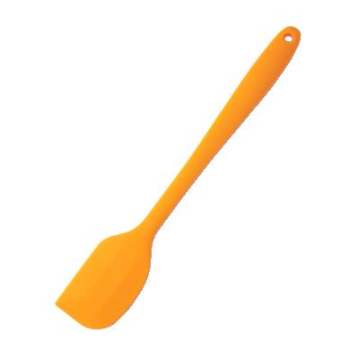 China Safe Viable Heat Resistant Kitchen Utensil Non-Stick Silicone Spatula High Level Scraper Cooking Tool for sale