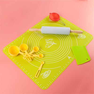 China OEM Viable Custom Extra Large Non-Slip Silicone Pastry Mat With Measuring Wholesale Dough Rolling Non-Stick Silicone Baking Mat for sale