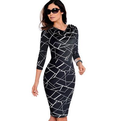 China Luxury Plus Size Girl Ladies Womens Casual Dresses O Neck for sale