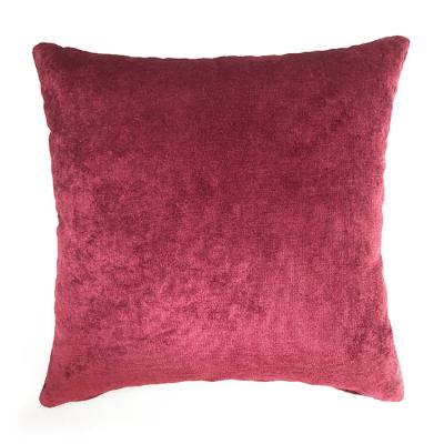 China PORTABLE Red Corduroy Fabric Pillow Cases Modern Luxury Living Room Sofa Pillow Cases for sale