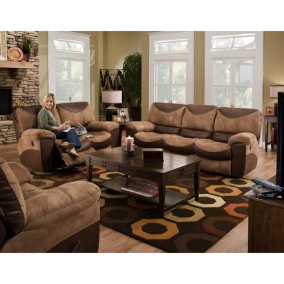 China Good Sale Extended Fancy Brown Leather Office Sofa Set Fabric Sofa Recliner Sofa Set for sale