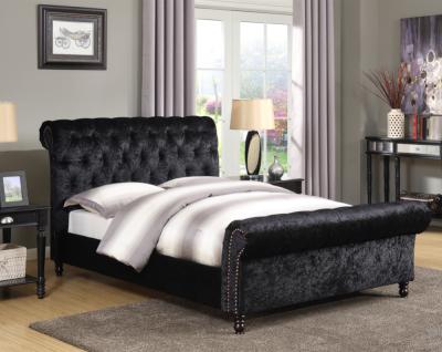 China OEM Latest Design Double Bed Modern European Style Bedroom Room Furniture Sofa Leaves Bed Sets for sale