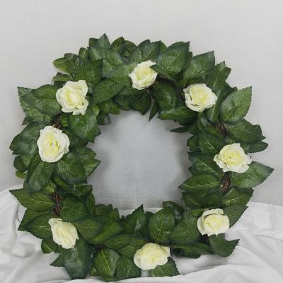 China Factory direct sale premium quality plastic artificial boxwood garland preserved boxwood garland for sale