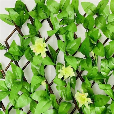 China Easily Assembled Artificial Turtle Leaf Leaf Wall Fence Plant Willow Trellis Expanding for sale