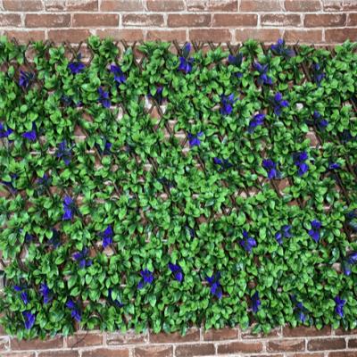 China NEW CHEAP ARTIFICIAL EXPANDING FICUS LEAF BOX HEDGE TRELLIS ARTIFICIAL EASILY ASSEMBLED FOR GARDEN DECOR for sale