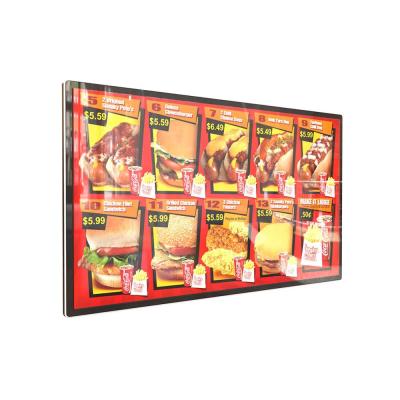 China 2021 March Expo Restaurant QSR Hot Sale QSR Restaurant LCD Screen Display Digital Menu Board for sale