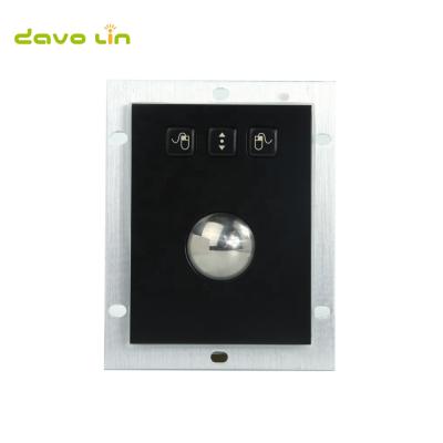 China Plug and Play Black Metal Trackball with High Quality Stainless Steel Hardware and CE RoHS Marks for sale