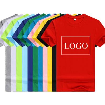 China Wholesale Custom QUICK DRY Custom Logo Unisex 50% Cotton 50% Polyester Printing Blank T-shirt Shirts For Men for sale