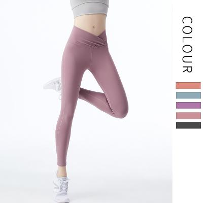 China Antibacterial Custom Women's Antibacterial Women's High Waisted Private Label Gym Tights G15 Gym Yoga V Front V Shape Size V Cut Out Leggings for sale