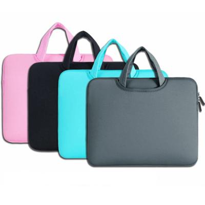 China Wholesale Customized Various Sizes Waterproof Neoprene Laptop Cover Zipper Leather Handbags Case for sale