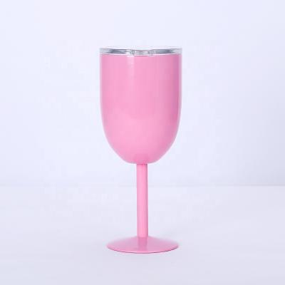 China PORTABLE Fashionable Modern Plastic Stainless Steel Non Overflow Red Wine Cup for sale