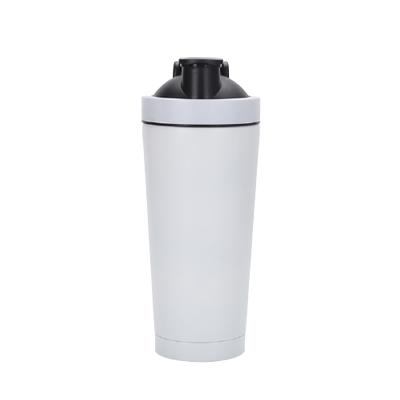 China Customized PORTABLE 25oz/750ml BPA Free Protein Insulated Drink Shaker, Gym Sports Shaker, Stainless Steel Water Bottle for sale