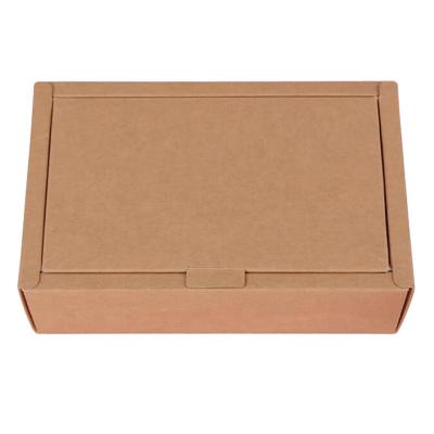 China Recyclable Hot Sale Folding Brown Kraft Paper Box , Gifts Packing Box Custom for sale