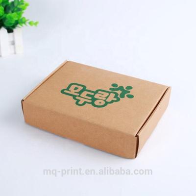 China Custom Logo Recycled Material Printing Brown Corrugated Mailer Box , Kraft Paper Box for sale