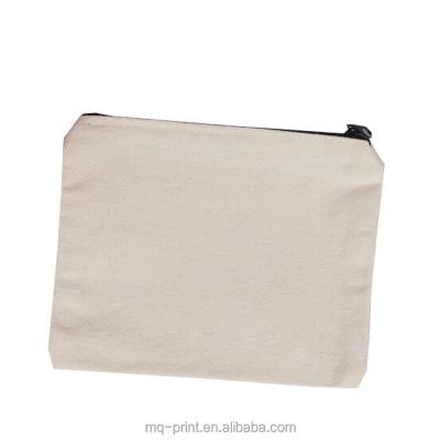 China Wholesale Promotion Gift China Factory Canvas Zipper Pouch Blank for sale