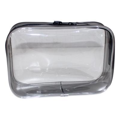 China Japan Style OEM Customize Promotional PVC Clear Cosmetic Bag / Plastic Travel Customized Bags With Zipper for sale