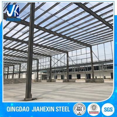 China Easy to assemble& lightweight prefab steel structural dismentle roof trusses warehouse for sale