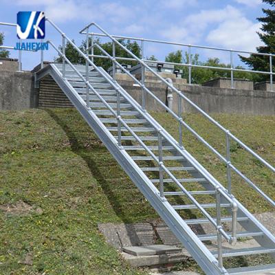 China High Precision Qingdao Factory Price Galvanized Outdoor Straight Access Staircase for sale