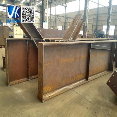 China Steel Structure A992 A572 Q345 Structural Steel Beam Fabrication Welded Hot Dipped Galvanized Steel Plate Beam For Steel Structure Bridge for sale