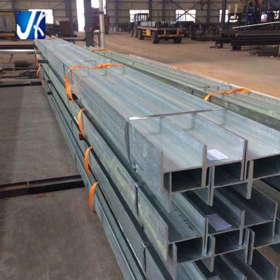 China Foundation Hot Dipped Galvanized H Beam With Punch For Installing Slots for sale