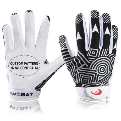 China finger & Fast Shipping Available Custom Palm Sticky Pattern Silicone Glove Football Training Thumb Protection Soccer Goalkeeper Soccer Goalkeeper Gloves for sale