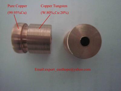 China roller contact made by copper tungsten welded with pure copper for sale