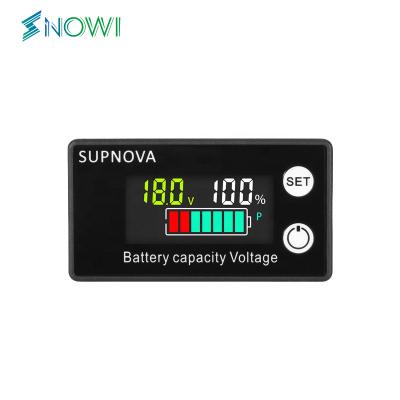 China Lead-acid Battery Test Li-ion Lifepo4 Lead acid Battery Capacity Indicator 12V 24V 36V 48V 60V 72 Display LCD Voltmeter Temperature Meter Tester 6133A for sale