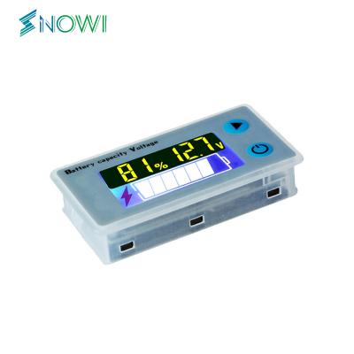 China Lead-acid Battery Test JS-C33 Battery Capacity Monitor 10-100V  Battery Level Voltage Temperature Meter  12V 24V 36V 48V Percentage Indicator for sale