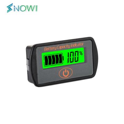 China Lead-acid Battery Test LY7S OEM Battery Capacity Monitor 10-100V Battery Level Voltage Temperature Meter 12V 24V 36V 48V Percentage Indicator for sale