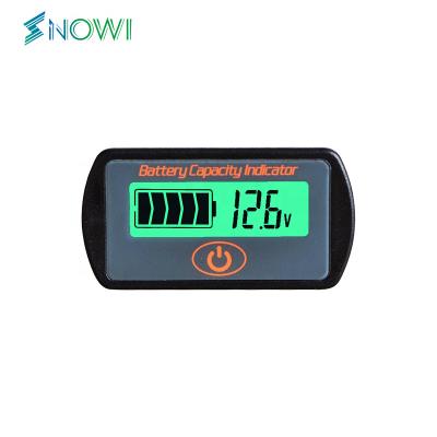 China Lead-acid Battery Test LY7S Battery Monitor Lead Acid Battery Capacity Tester 12V 24V LCD Digital Auto Voltage Electric Quantity Meter Panel Gauge for sale