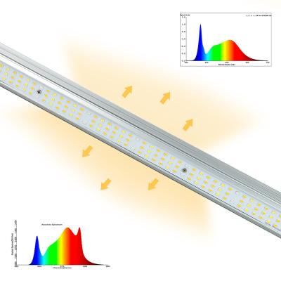 China Dual 120w Full Spectrum 4' Waterproof Sided Light Professional Led Grow Bar Light For Hydroponic Indoor Plants for sale