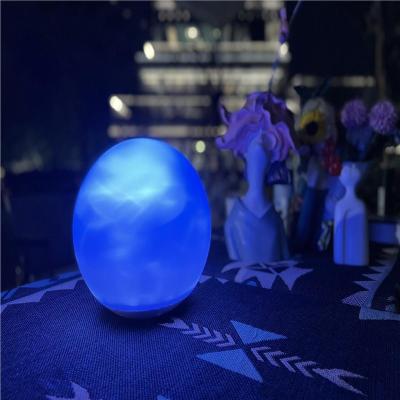 China Amazon Festive Newcomer Dynamic Atmosphere Blue Sky And White Cloud Effect Simple Ball Shape Garden Lamp Lawn Light For Outdoor for sale