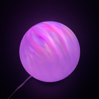 China Festive Atmosphere Maker Amazon New Arrival Circle USB Typc-C Charging Colorful Giant Christmas Lighting Ball For Kids for sale