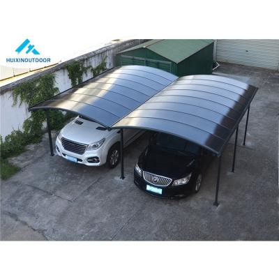 China Morden Style Metal Canopy 2 Shelter Driveway Door Aluminum Metal Thrown Single Cantilever Carport For Garage Car for sale