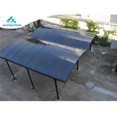 China Metal In Shelter Polycarbonate Car Park Prefab 2 Movable Aluminum Container Stock Garage For Cheap Car Parking Shed for sale