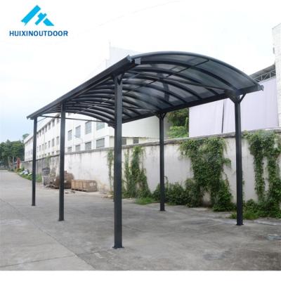 China Metal Car Garage Shelter 2 Prefab RV Metal Cover Cast Aisle Gate Canopy 6X3m Aluminum Parking Poles for sale