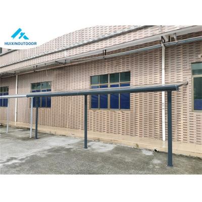 China Metal Anti-UV Waterproof Camping Garage Tent Polycarbonate Sunshade Canopy Factory Door r Modern Aluminum Patio Cover for sale